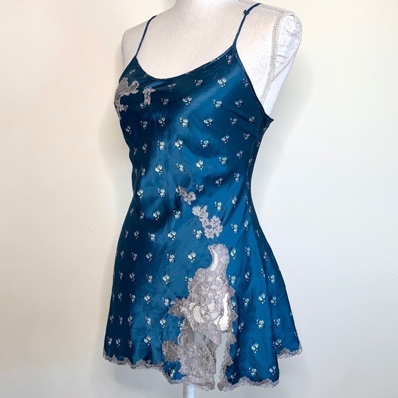 Victoria’s Secret Angels Floral Satin Slip Dress - Picture 1 of 8